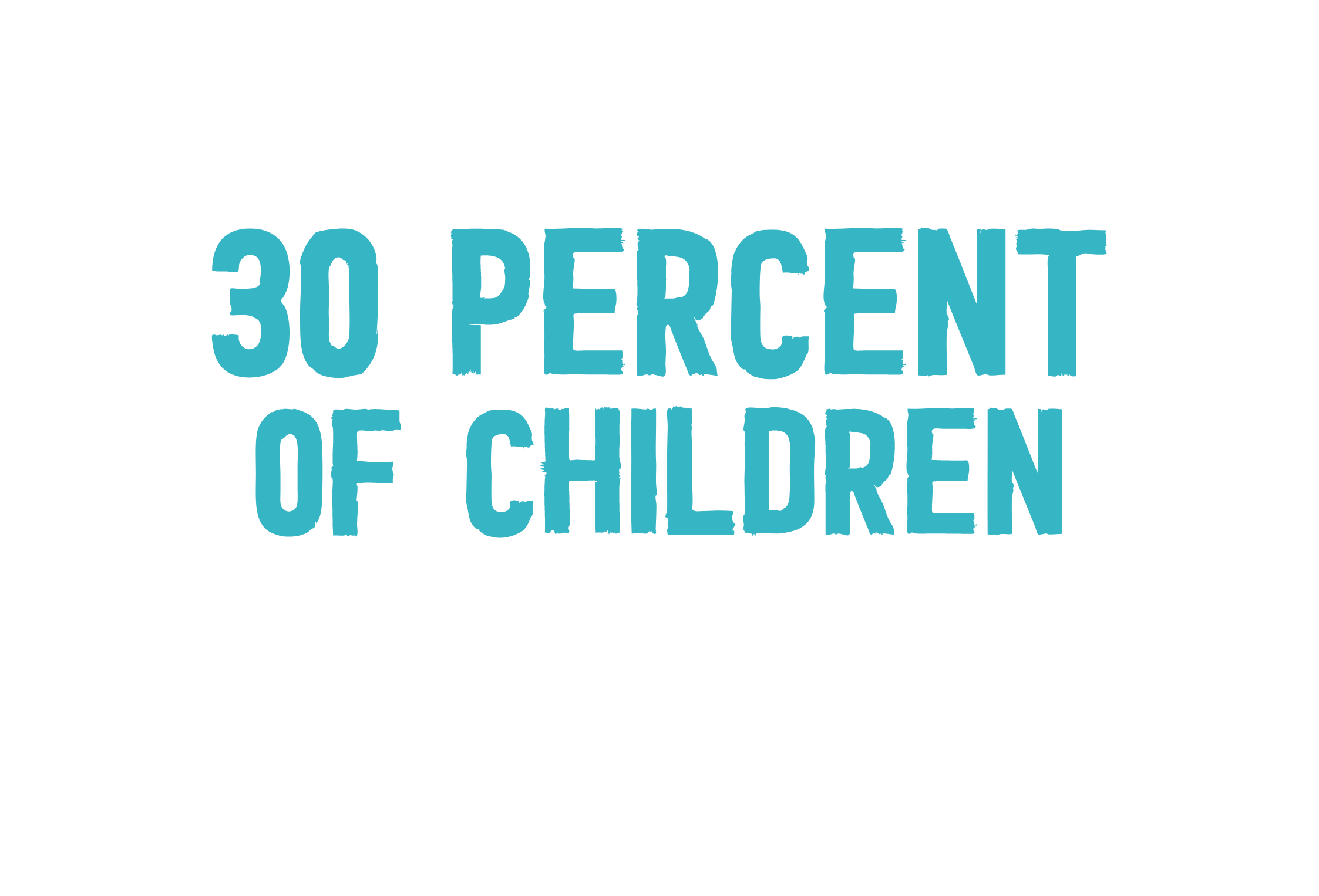 Не менее 30 процентов детей страдают от острого недоедания