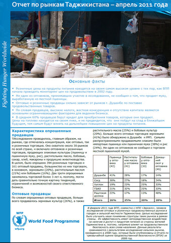 Таджикистан: Рыночный обзор 2011